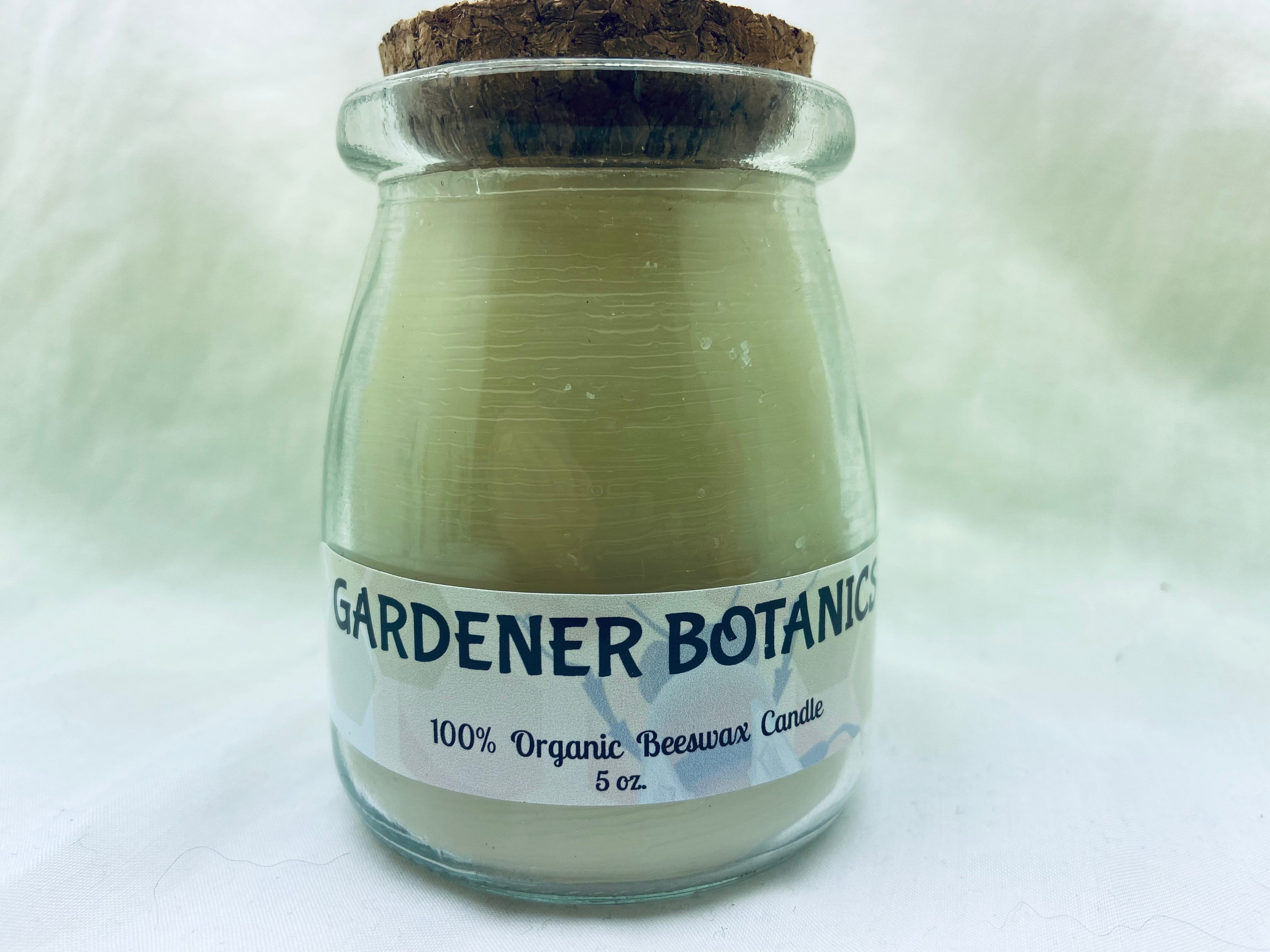 Organic Beeswax Candle - Gardener Botanics